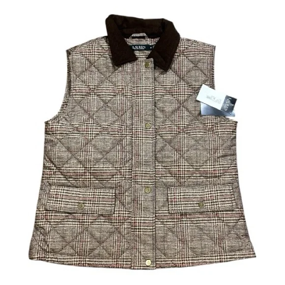 NWT Ralph Lauren Heritage Plaid Quilted Vest Size Medium - Picture 1 of 5